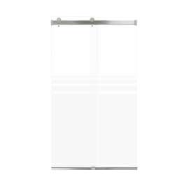 SMBRP488008F-M Brevity 48-in x 80-in By-Pass Shower Door With 5/16-in Pattern Frost Glass And Without Handles, Master