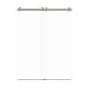 Samuel Müeller SMBYPT608010C-BS Bradley 60-in x 80-in By-Pass Shower Door With 3/8-in Clear Glass And Without Handles, Brushed Stainless