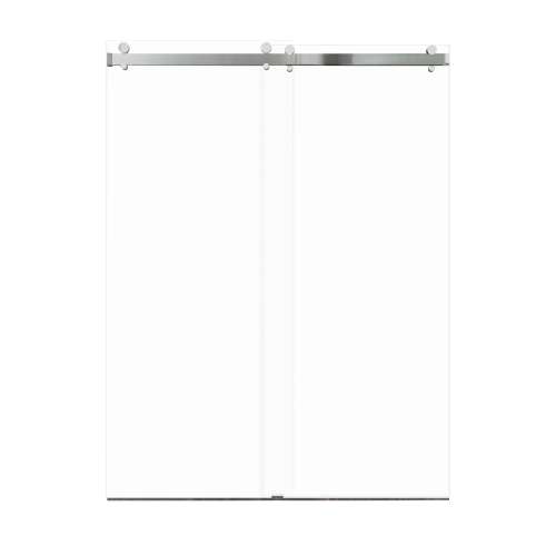 Samuel Müeller SMBYPT608010C-PC Bradley 60-in x 80-in By-Pass Shower Door With 3/8-in Clear Glass And Without Handles, Polished Chrome