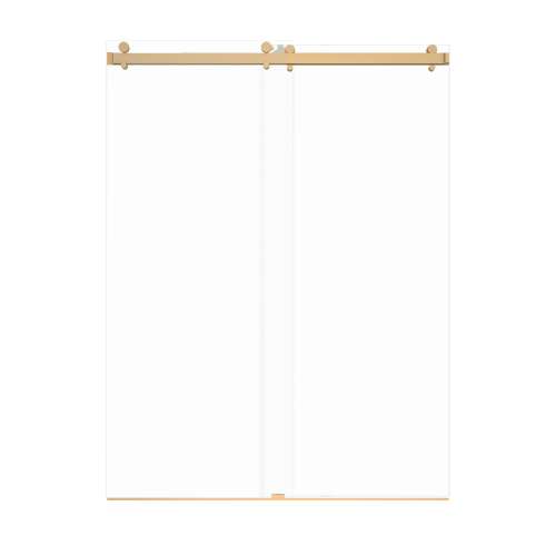 Samuel Müeller SMBYPT608010L-CB Bradley 60-in x 80-in By-Pass Shower Door With 3/8-in Low Iron Glass And Without Handles, Champagne Bronze