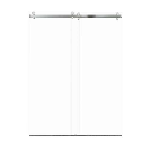 Samuel Müeller SMBYPT608010L-PC Bradley 60-in x 80-in By-Pass Shower Door With 3/8-in Low Iron Glass And Without Handles, Polished Chrome