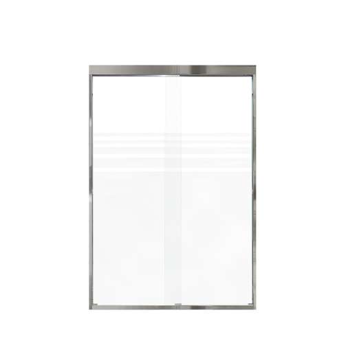 Samuel Müeller SMFBPT487008F-PC Franklin 47-in x 70-in By-Pass Shower Door With 5/16-in Frost Glass And Without Handles, Polished Chrome