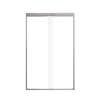 Samuel Müeller SMFBPT487608C-BS Franklin 47-in x 76-in By-Pass Shower Door With 5/16-in Clear Glass And Without Handles, Brushed Stainless