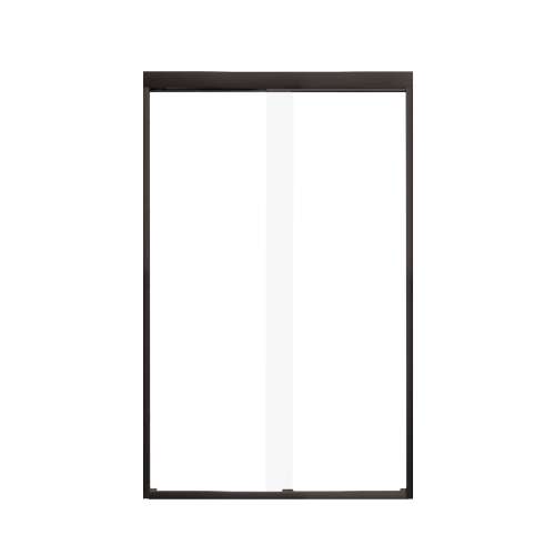 Samuel Müeller SMFBPT487608C-MB Franklin 47-in x 76-in By-Pass Shower Door With 5/16-in Clear Glass And Without Handles, Matte Black