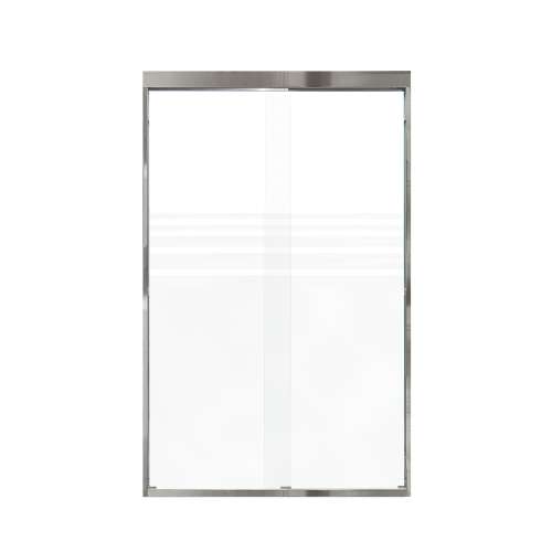 Samuel Müeller SMFBPT487608F-PC Franklin 47-in x 76-in By-Pass Shower Door With 5/16-in Frost Glass And Without Handles, Polished Chrome