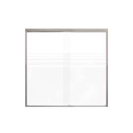 SMFBPT605808F-M Franklin 59-in x 58-in By-Pass Bathtub Door With 5/16-in Frost Glass And Without Handles, Master