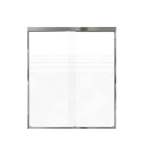 Samuel Müeller SMFBPT607008F-PC Franklin 59-in x 70-in By-Pass Shower Door With 5/16-in Frost Glass And Without Handles, Polished Chrome