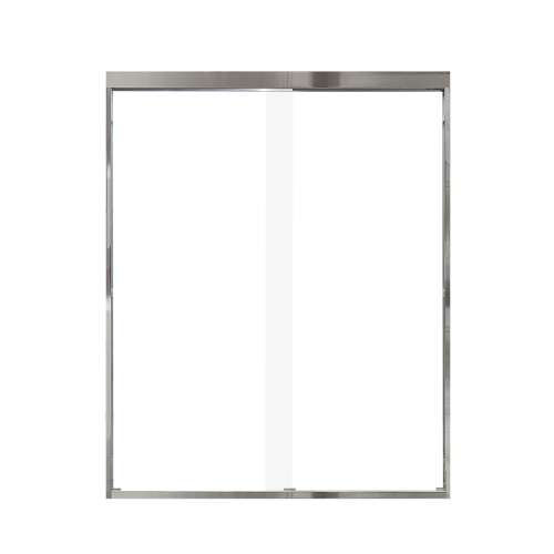 Samuel Müeller SMFBPT607608C-PC Franklin 59-in x 76-in By-Pass Shower Door With 5/16-in Clear Glass And Without Handles, Polished Chrome