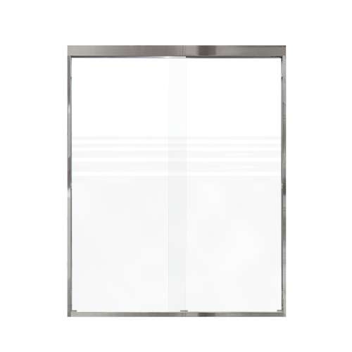 Samuel Müeller SMFBPT607608F-PC Franklin 59-in x 76-in By-Pass Shower Door With 5/16-in Frost Glass And Without Handles, Polished Chrome