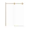 Samuel Müeller SMTBD608010C-CB Teutonic 59-in x 80-in Barn Shower Door With 3/8-in Clear Glass And Without Handles, Champagne Bronze