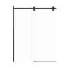 Samuel Müeller SMTBD608010C-MB Teutonic 59-in x 80-in Barn Shower Door With 3/8-in Clear Glass And Without Handles, Matte Black