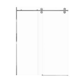 SMTBD608010C-PC Teutonic 59-in x 80-in Barn Shower Door With 3/8-in Clear Glass And Without Handles, Polished Chrome