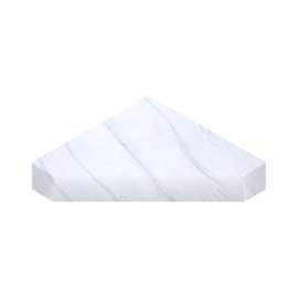 SMNCS1515-71 15-in x 15-in x 3-in Solid Surface Neo-Angle Corner Shower Seat, Sedimentary