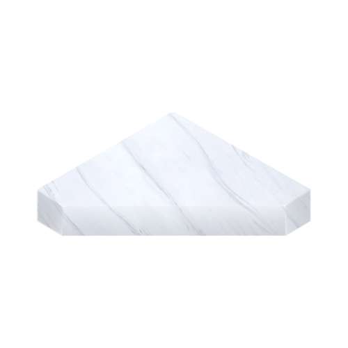 SMNCS1515-71 15-in x 15-in x 3-in Solid Surface Neo-Angle Corner Shower Seat, Sedimentary