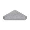 SMNCS1515-73 15-in x 15-in x 3-in Solid Surface Neo-Angle Corner Shower Seat, Fossil
