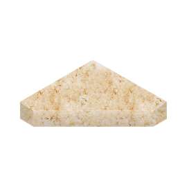 SMNCS1515-75 15-in x 15-in x 3-in Solid Surface Neo-Angle Corner Shower Seat, Roman Walnut