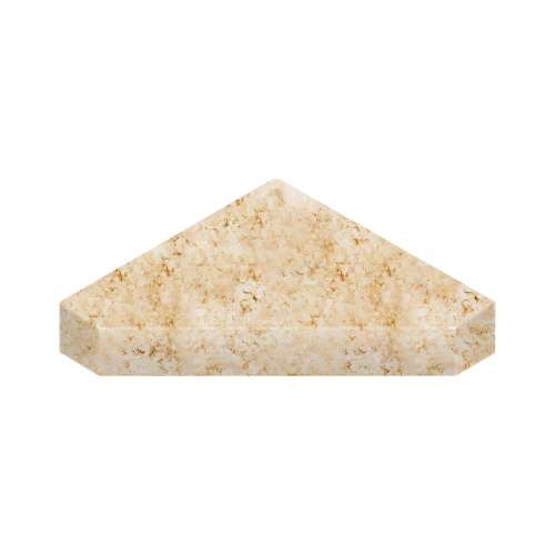 SMNCS1515-75 15-in x 15-in x 3-in Solid Surface Neo-Angle Corner Shower Seat, Roman Walnut