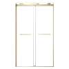 SMOBPT488008C-CB Olivia 48-in x 80-in Bypass Shower Door With 5/16-in Clear Glass And Royston Handles, Champagne Bronze