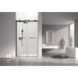 SMOBPT488008C-MB Olivia 48-in x 80-in Bypass Shower Door With 5/16-in Clear Glass And Royston Handles, Matte Black