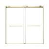 SMOBPT606208C-CB Olivia 60-in x 62-in Bypass Shower Door With 5/16-in Clear Glass And Royston Handles, Champagne Bronze