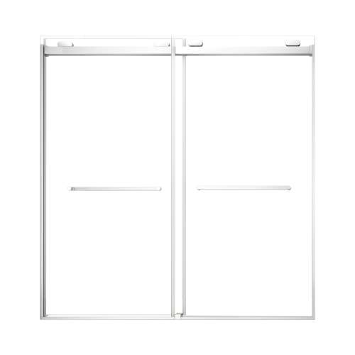 SMOBPT606208C-PC Olivia 60-in x 62-in Bypass Shower Door With 5/16-in Clear Glass And Royston Handles, Polished Chrome