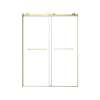SMOBPT608008C-CB Olivia 60-in x 80-in Bypass Shower Door With 5/16-in Clear Glass And Royston Handles, Champagne Bronze