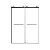 SMOBPT608008C-MB Olivia 60-in x 80-in Bypass Shower Door With 5/16-in Clear Glass And Royston Handles, Matte Black