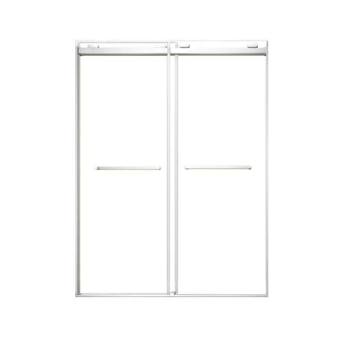 SMOBPT608008C-PC Olivia 60-in x 80-in Bypass Shower Door With 5/16-in Clear Glass And Royston Handles, Polished Chrome