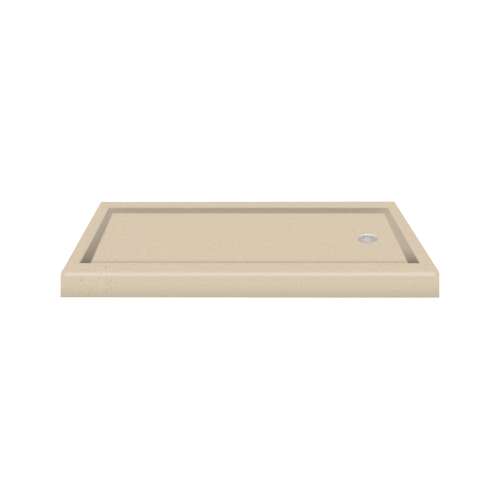 Samuel Müeller Delux Solid Surface 60-in x 32-in Shower Base with Left Drain - SMPAN3260L