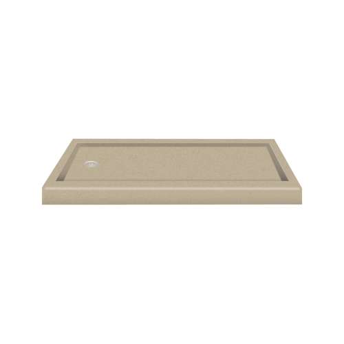 Samuel Müeller Delux Solid Surface 60-in x 32-in Shower Base with Right Drain