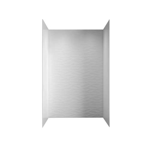 SMPGWK603696-31 Pioneer Plus 60-in  x 36-in  x 96-in  Shower Wall Kit, Gali Wave White
