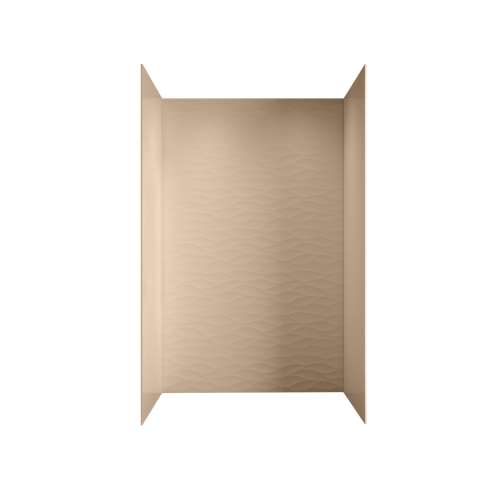 SMPGWK603696-33 Pioneer Plus 60-in  x 36-in  x 96-in  Shower Wall Kit, Gali Wave Caramel