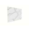 Porcelyte 60-inch x 47-inch Shower Wall Panel - Back Bottom, Tuscany White, SMPOWBB6047-81