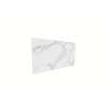 Porcelyte  60-inch x 35-inch Shower Wall Panel - Back Top (LED), Tuscany White, SMPOWBT6035-81