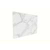 Porcelyte 60-inch x 47-inch Shower Wall Panel - Back Top (LED), Tuscany White, SMPOWBT6047-81