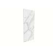 Porcelyte 72-inch x 35-inch Shower Wall Panel - Back Top (LED), Tuscany White, SMPOWBT7235-81