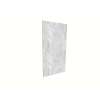 Porcelyte 72-inch x 47-inch Shower Wall Panel - Back Top (LED), Apodo Ice Grey, SMPOWBT7247-84