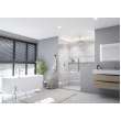 Porcelyte 60-in x 36-in x 108-in Lighted Shower Wall Kits, Tuscany White, SMPOWK6036108-81