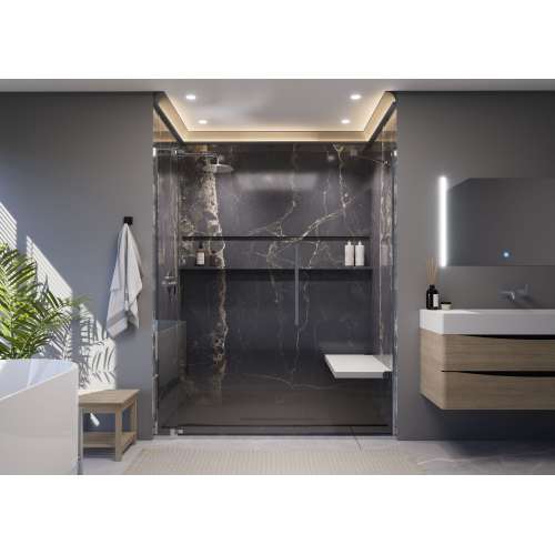 Porcelyte 72-in x 36-in x 108-in Lighted Shower Kits, Carmus Brown, SMPOWKF7236108C-83