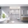 Porcelyte 60-in x 36-in x 108-in Lighted Shower Kits, Apodo Ice Grey, SMPOWKF6036108C-84