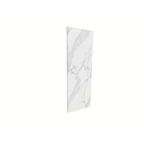 Porcelyte 32-inch x 94-inch LED Side Shower Wall Panel - Left & Right, Tuscany White, SMPOWS3294-81