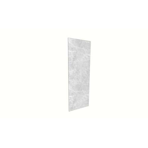 Porcelyte 36-inch x 106-inch LED Side Shower Wall Panel - Left & Right, Apodo Ice Grey, SMPOWS36106-84