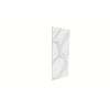 Porcelyte 36-inch x 94-inch LED Side Shower Wall Panel - Left & Right, Tuscany White, SMPOWS3694-81