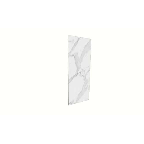 Porcelyte 36-inch x 94-inch LED Side Shower Wall Panel - Left & Right, Tuscany White, SMPOWS3694-81