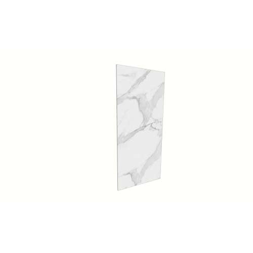 Porcelyte 47-inch x 106-inch LED Side Shower Wall Panel - Left & Right, Tuscany White, SMPOWS47106-81