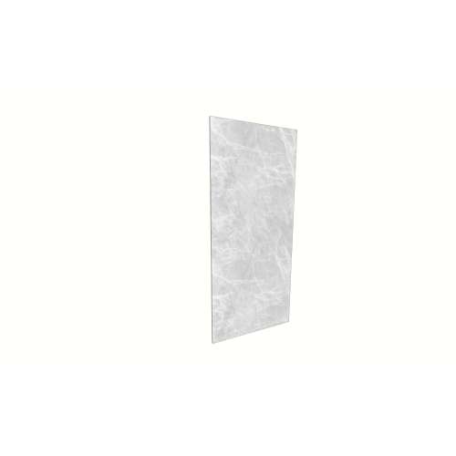 Porcelyte 47-inch x 106-inch LED Side Shower Wall Panel - Left & Right, Apodo Ice Grey, SMPOWS47106-84