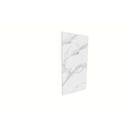 Porcelyte 47-inch x 94-inch LED Side Shower Wall Panel - Left & Right, Tuscany White, SMPOWS4794-81