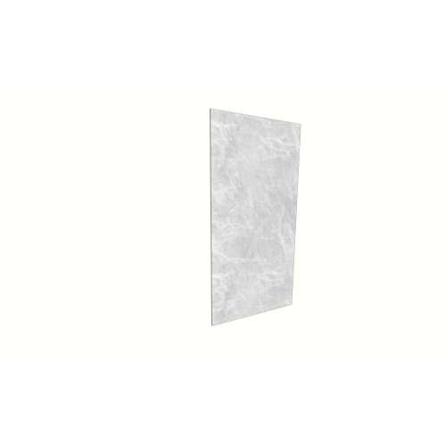Porcelyte 47-inch x 94-inch LED Side Shower Wall Panel - Left & Right, Apodo Ice Grey, SMPOWS4794-84