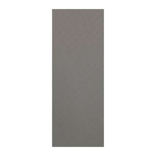 SMPW3696-440 Pioneer 36-in x 96-in Glue to Wall Wall Panel, Dark Grey (Textured Herringbone Pattern)
