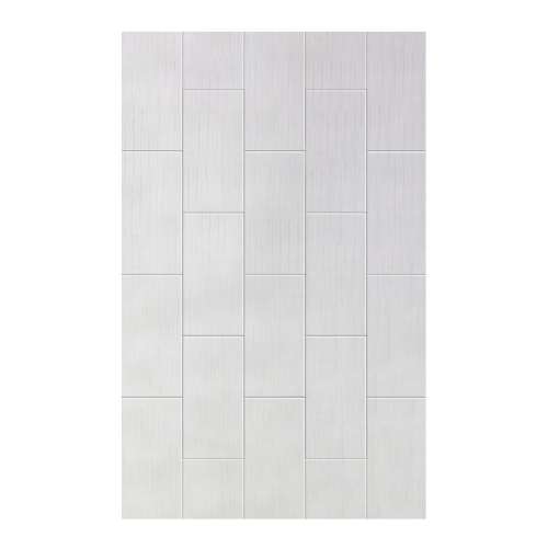 SMPW6096-231 Pioneer 60-in x 96-in Glue to Wall Wall Panel, White (12-in x 24-in Vertical Pattern)